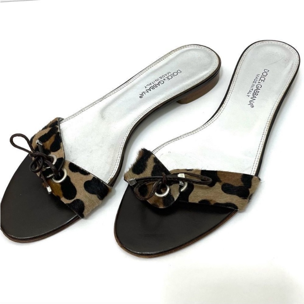 Dolce&Gabbana leopard slides 40 Italian size